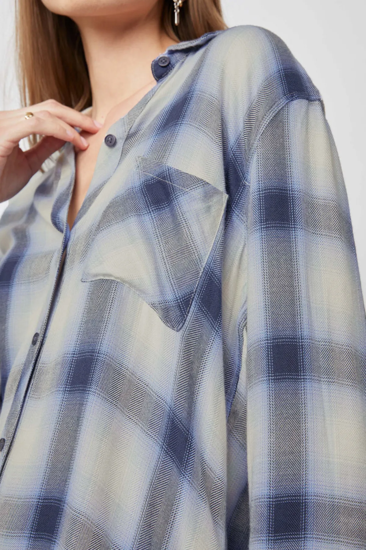 HUNTER SHIRT - NAVY IVORY ICE|Rails Flash Sale