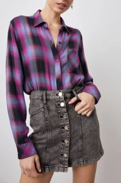 HUNTER SHIRT - NAVY MAGENTA SKY|Rails Hot