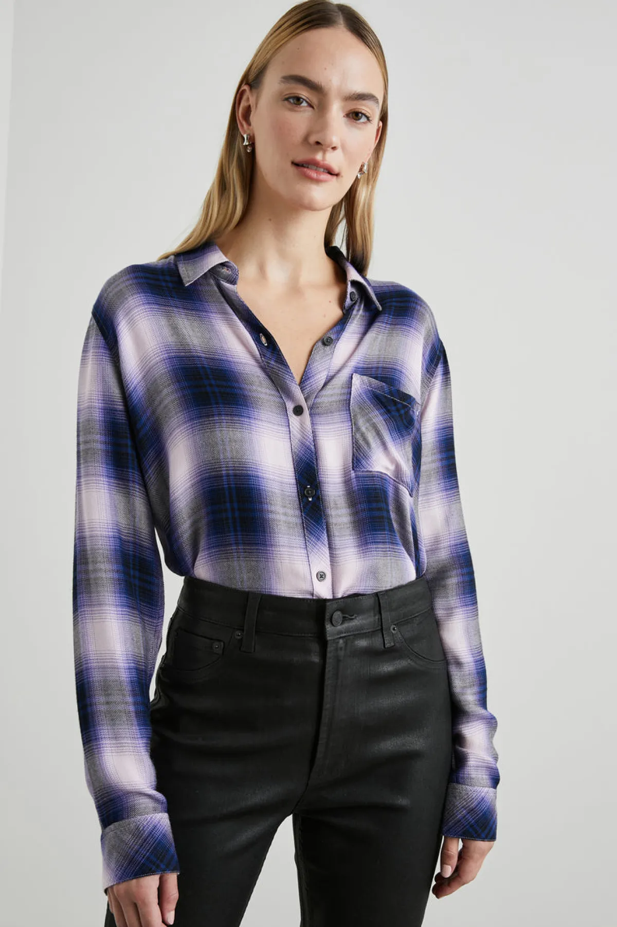 HUNTER SHIRT - ORCHID NAVY|Rails Clearance