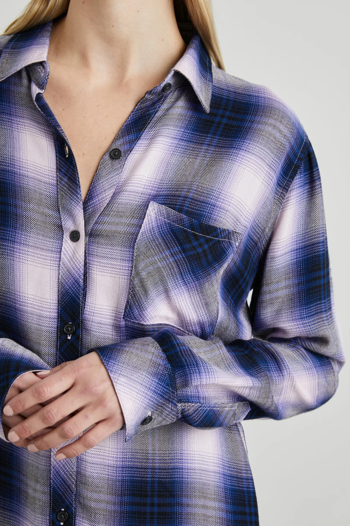 HUNTER SHIRT - ORCHID NAVY|Rails Clearance