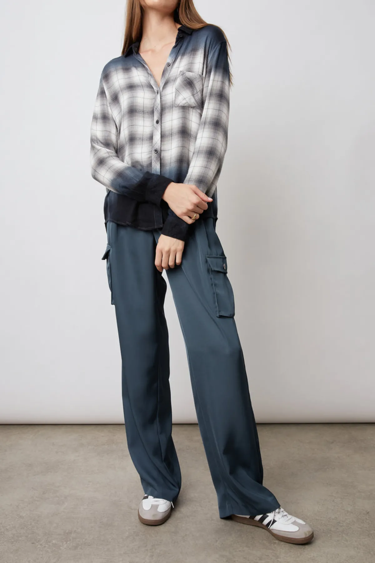 HUNTER SHIRT - SMOKED DIP DYE|Rails Fashion