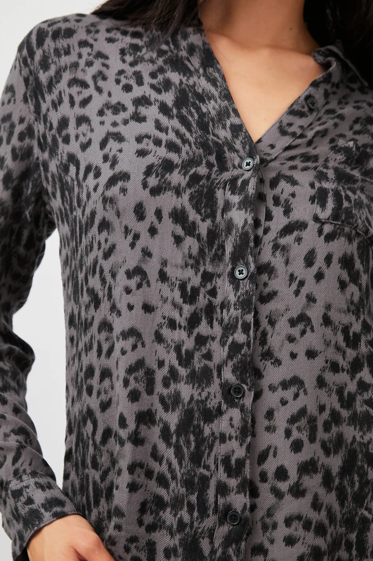 HUNTER SHIRT - UMBER LEOPARD SPOTS|Rails Shop