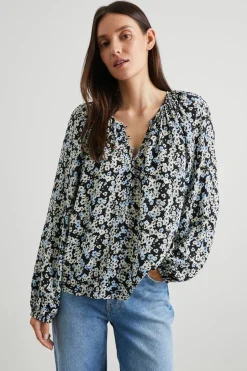 INDI TOP - MIDNIGHT MEADOW FLORAL|Rails Hot