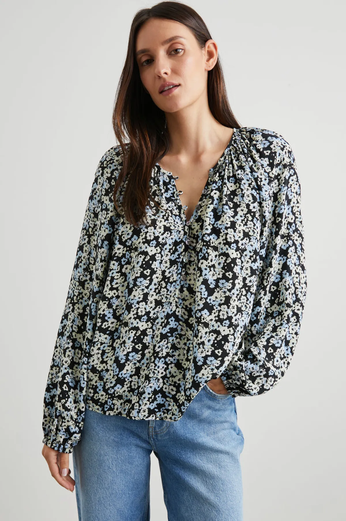 INDI TOP - MIDNIGHT MEADOW FLORAL|Rails Hot
