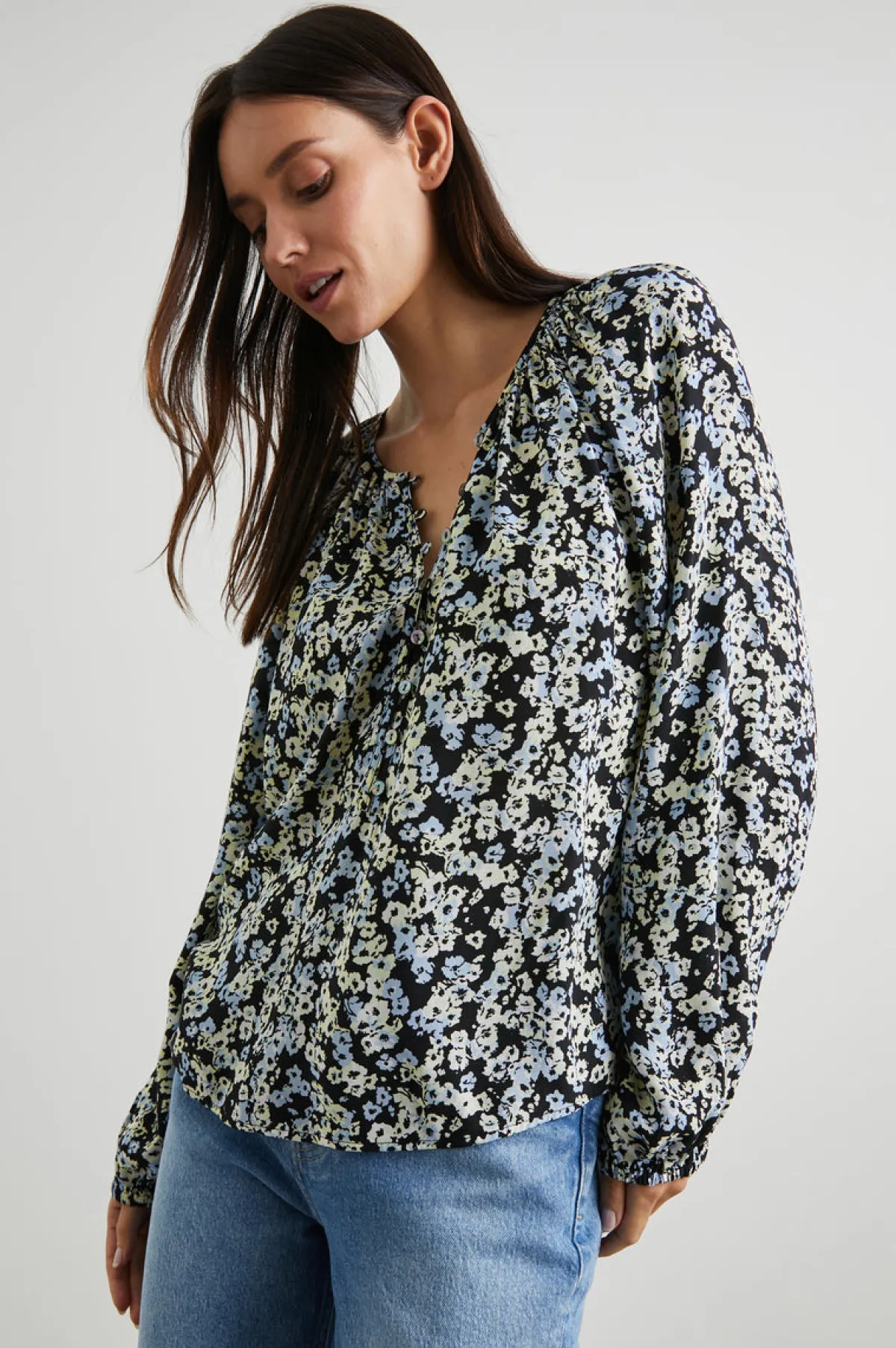 INDI TOP - MIDNIGHT MEADOW FLORAL|Rails Hot