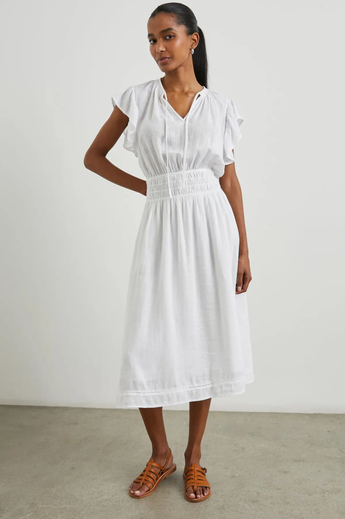 IONA DRESS - WHITE LACE DETAIL|Rails Outlet