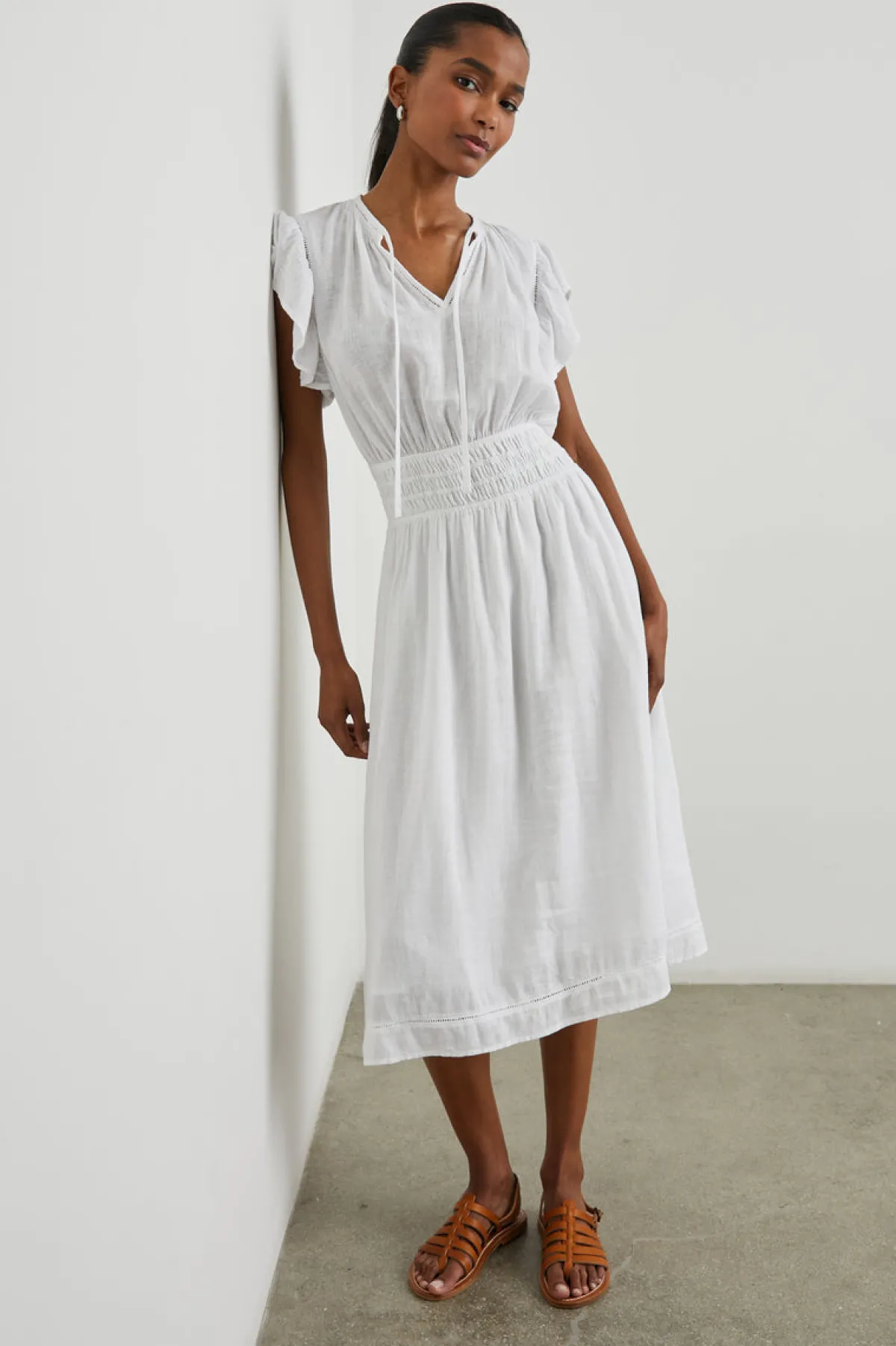 IONA DRESS - WHITE LACE DETAIL|Rails Outlet