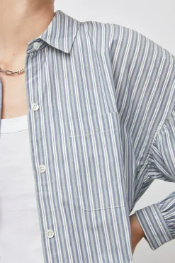 JANAE SHIRT - BANK STRIPE|Rails Clearance