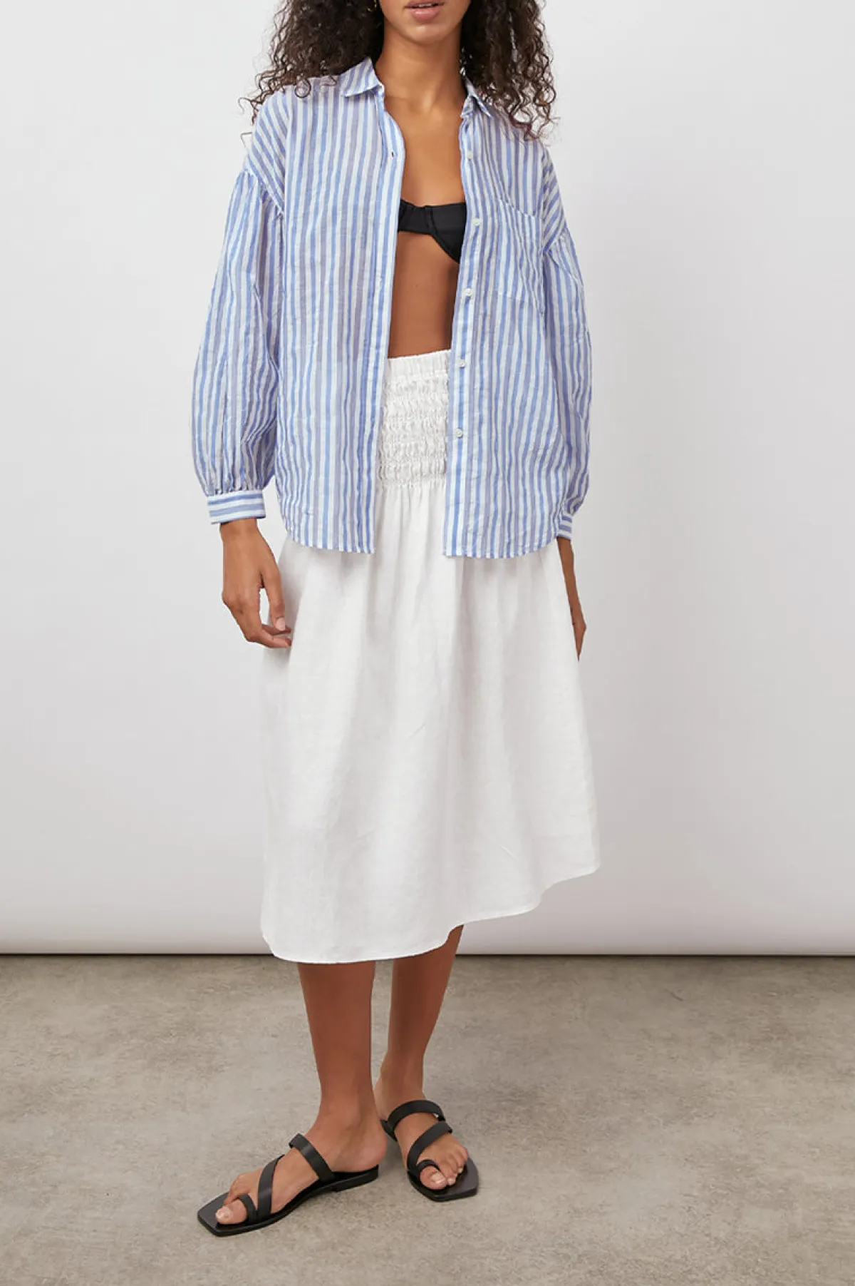 JANAE SHIRT - LIGHTHOUSE STRIPE|Rails Shop