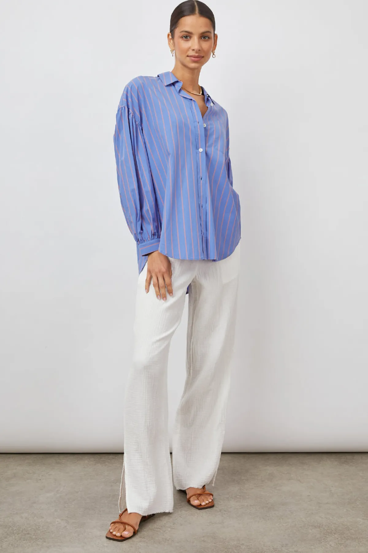 JANAE SHIRT - LIMA STRIPE|Rails Clearance