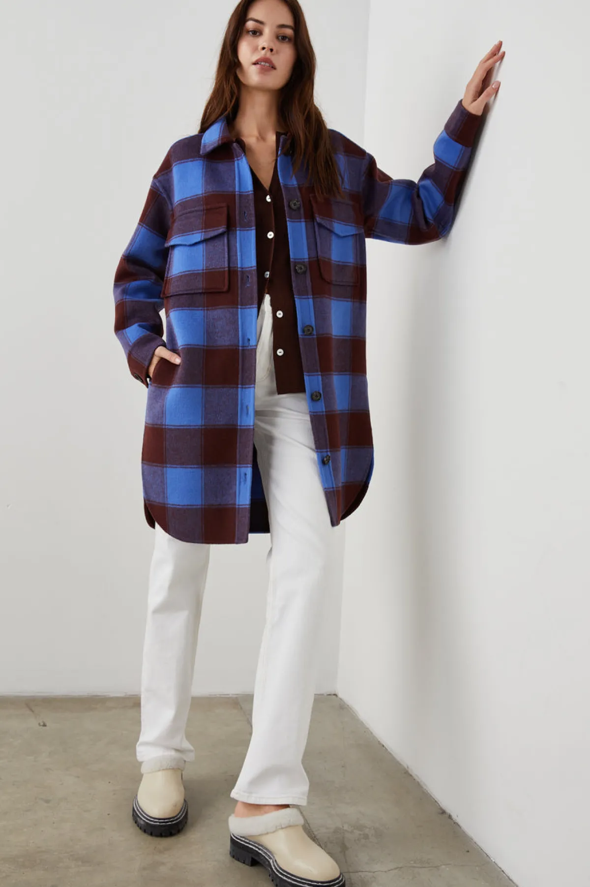 JARO COAT - COBALT CHOCOLATE|Rails Best Sale