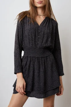 JASMINE DRESS - SPOTTED SLATE|Rails Outlet