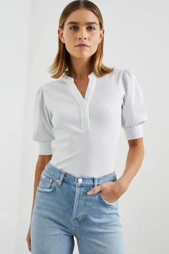 JEWEL TOP - WHITE RIB|Rails Shop