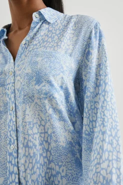 JOSEPHINE SHIRT - AQUA MIXED ANIMALS|Rails Flash Sale