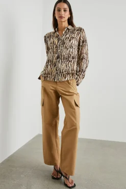 JOSEPHINE SHIRT - NEUTRAL IKAT|Rails Shop