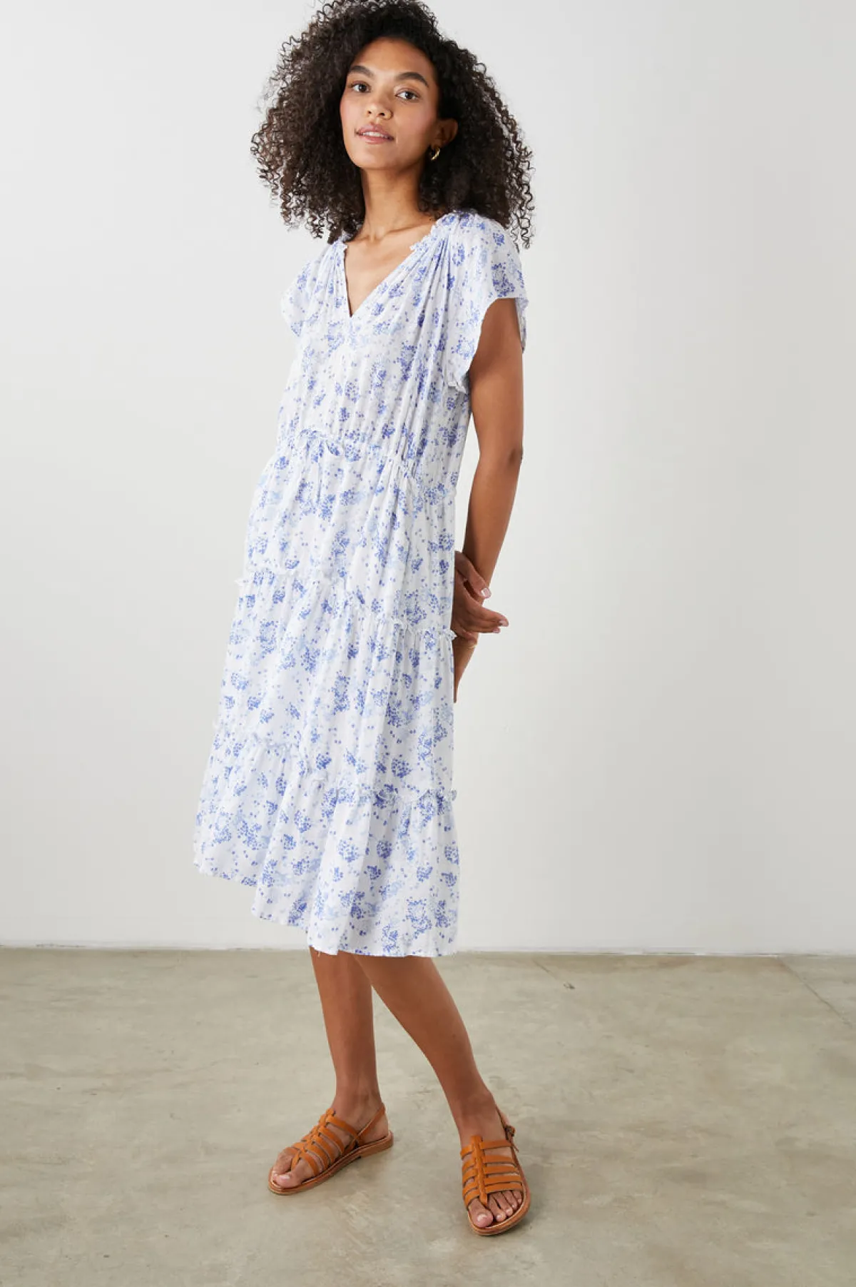 JUNI DRESS - BLUE BLOSSOMS|Rails Best