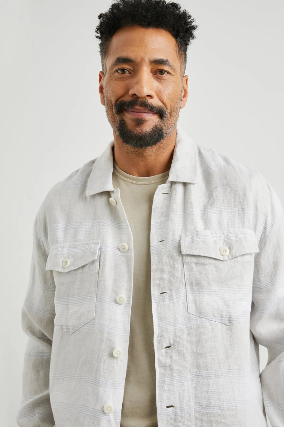 KEROUAC SHIRT JACKET - WICKER GRAPHITE STRIPE|Rails Outlet