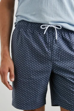 KIAN SWIM SHORT - POLYGON MICRO NAVY|Rails Best