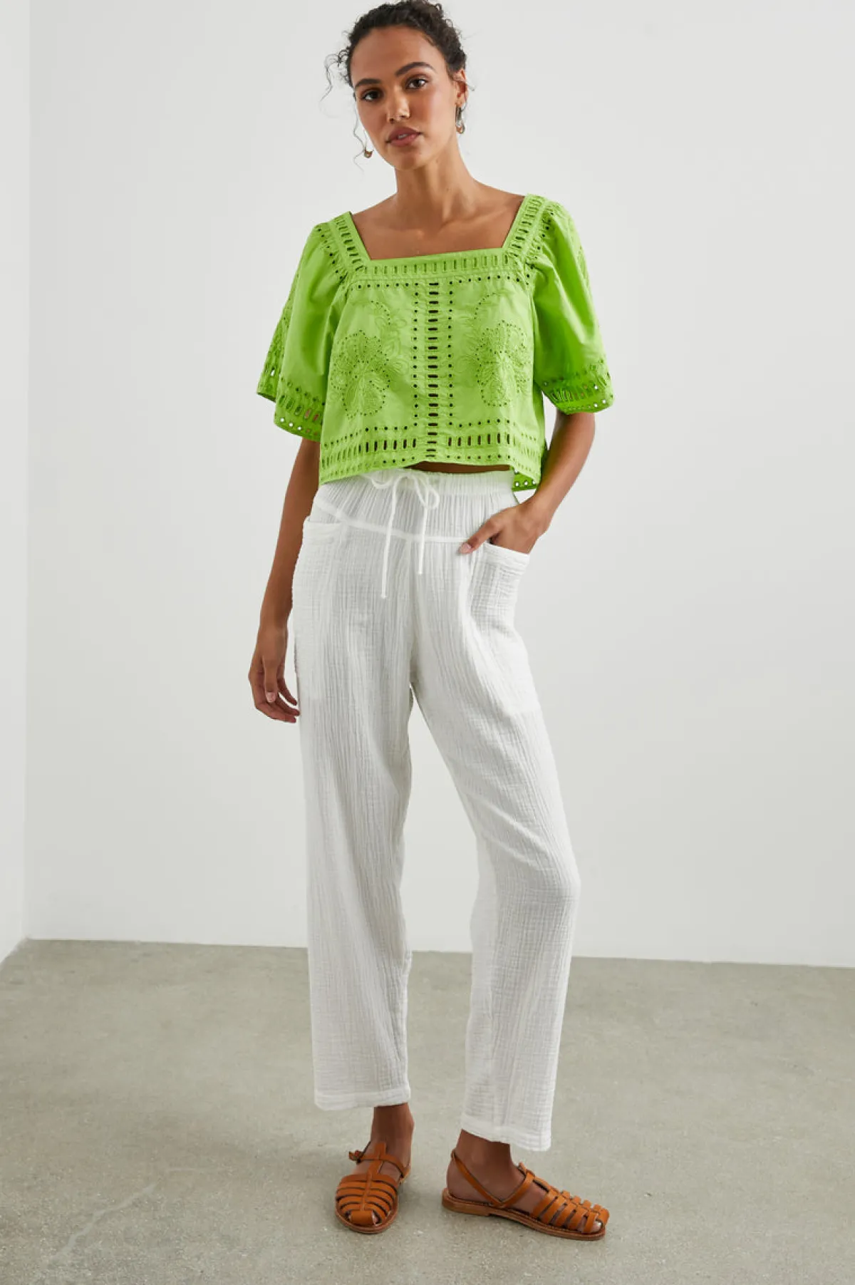 LAINE TOP - ISLAND GREEN|Rails New
