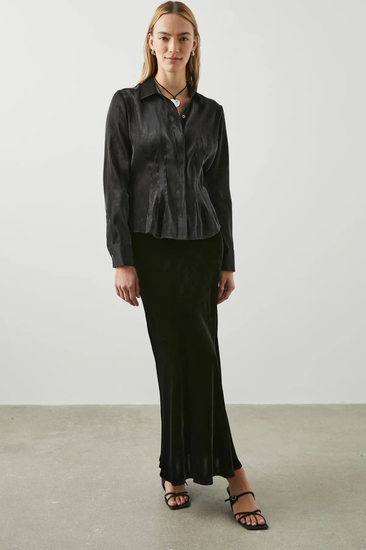 LEIA SKIRT - BLACK VELVET|Rails Fashion