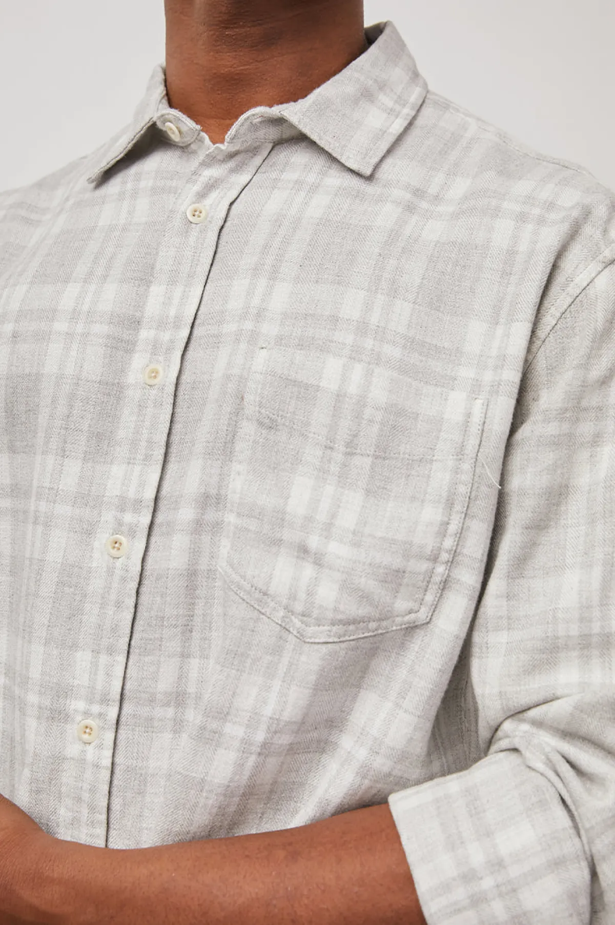 LENNOX SHIRT - ALUMINUM MELANGE|Rails Sale