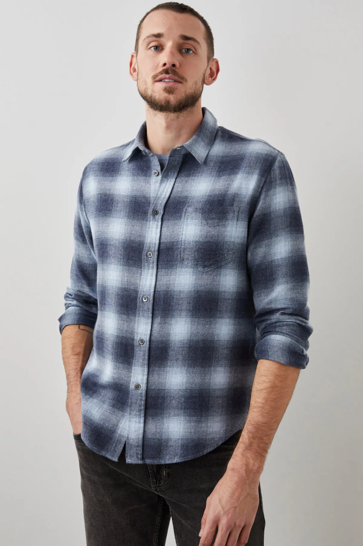 LENNOX SHIRT - DENIM SHADOW|Rails Fashion