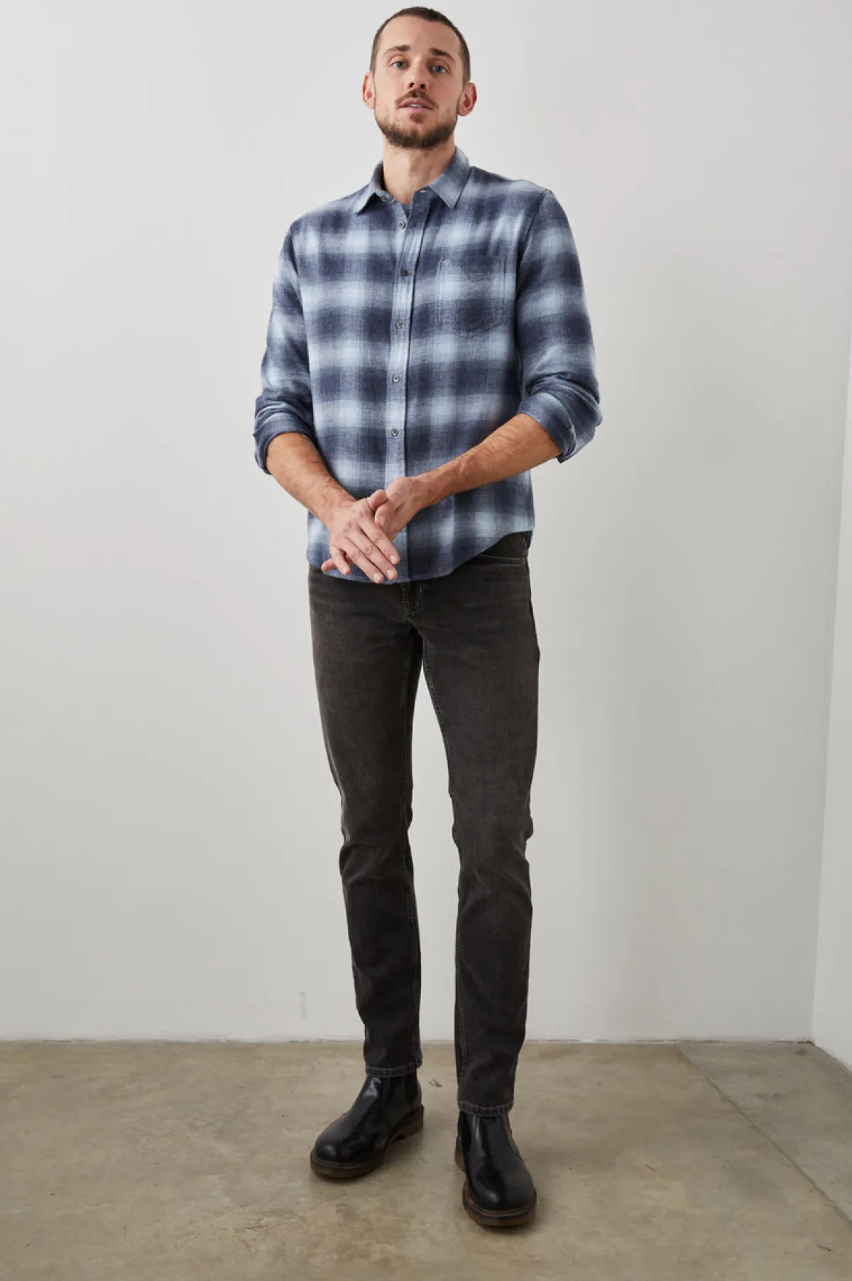 LENNOX SHIRT - DENIM SHADOW|Rails Fashion