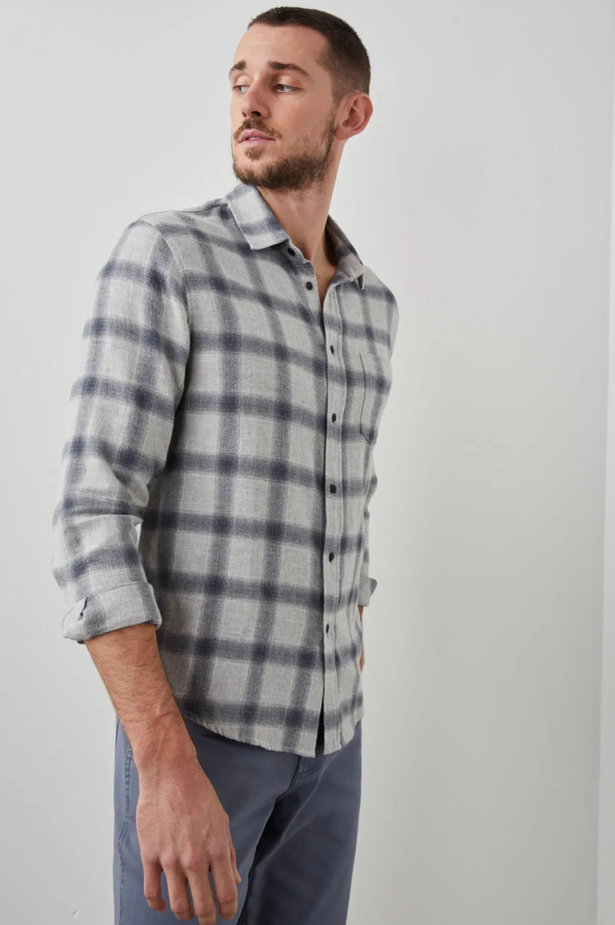 LENNOX SHIRT - METALLIC STORM HEATHER|Rails Discount