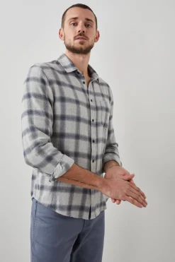 LENNOX SHIRT - METALLIC STORM HEATHER|Rails Discount