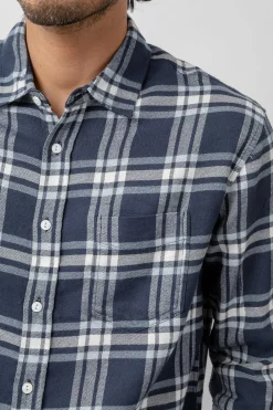 LENNOX SHIRT - NAVY WHITE|Rails Shop