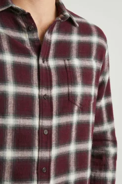 LENNOX SHIRT - OXBLOOD FERN|Rails Discount