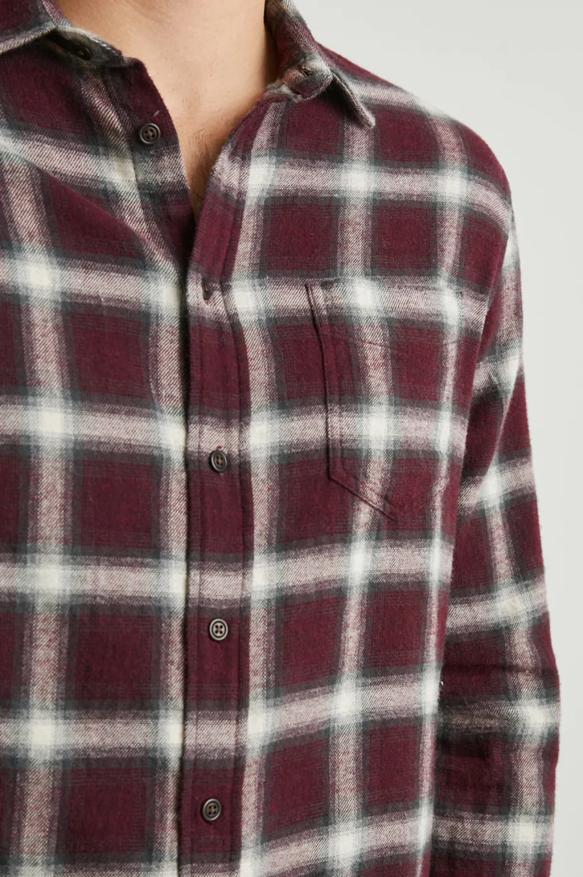 LENNOX SHIRT - OXBLOOD FERN|Rails Discount