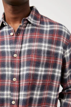LENNOX SHIRT - RED SHADOW MELANGE|Rails Discount