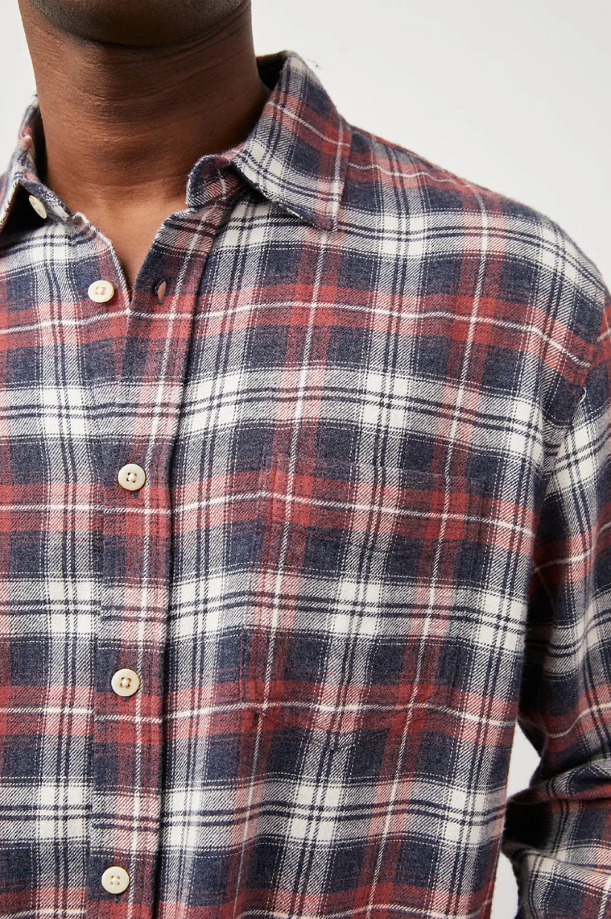 LENNOX SHIRT - RED SHADOW MELANGE|Rails Discount