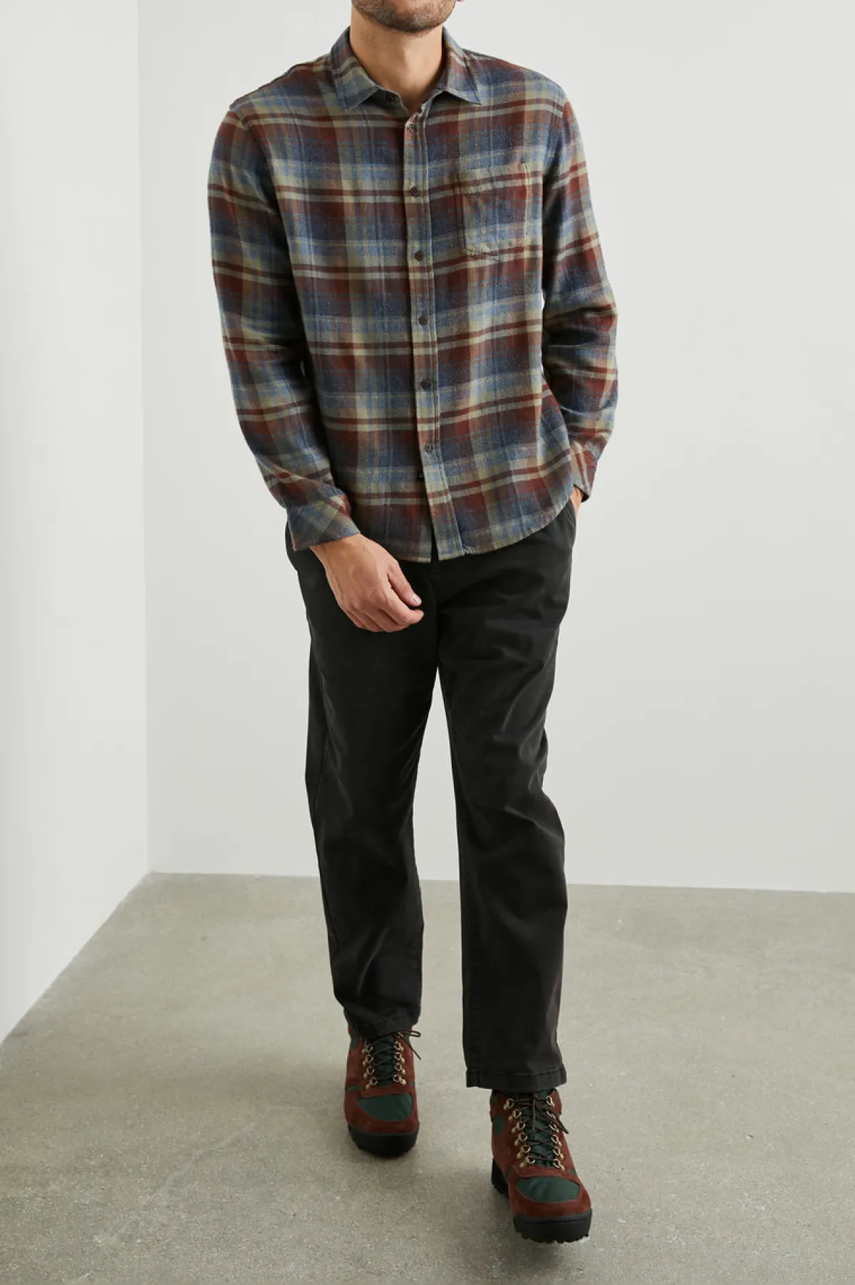 LENNOX SHIRT - RUBY DENIM BOTANICAL|Rails Hot