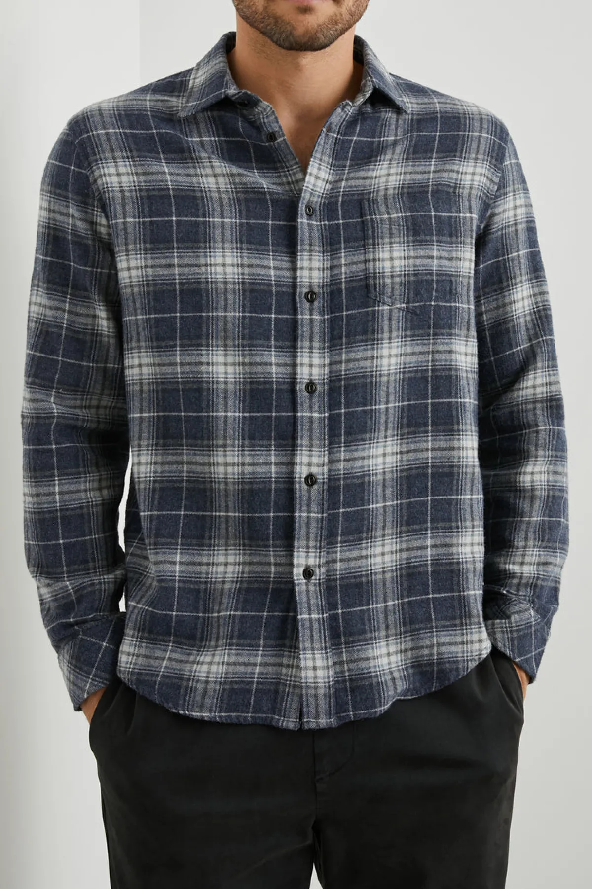 LENNOX SHIRT - SHADOW ETHER MELANGE|Rails Flash Sale