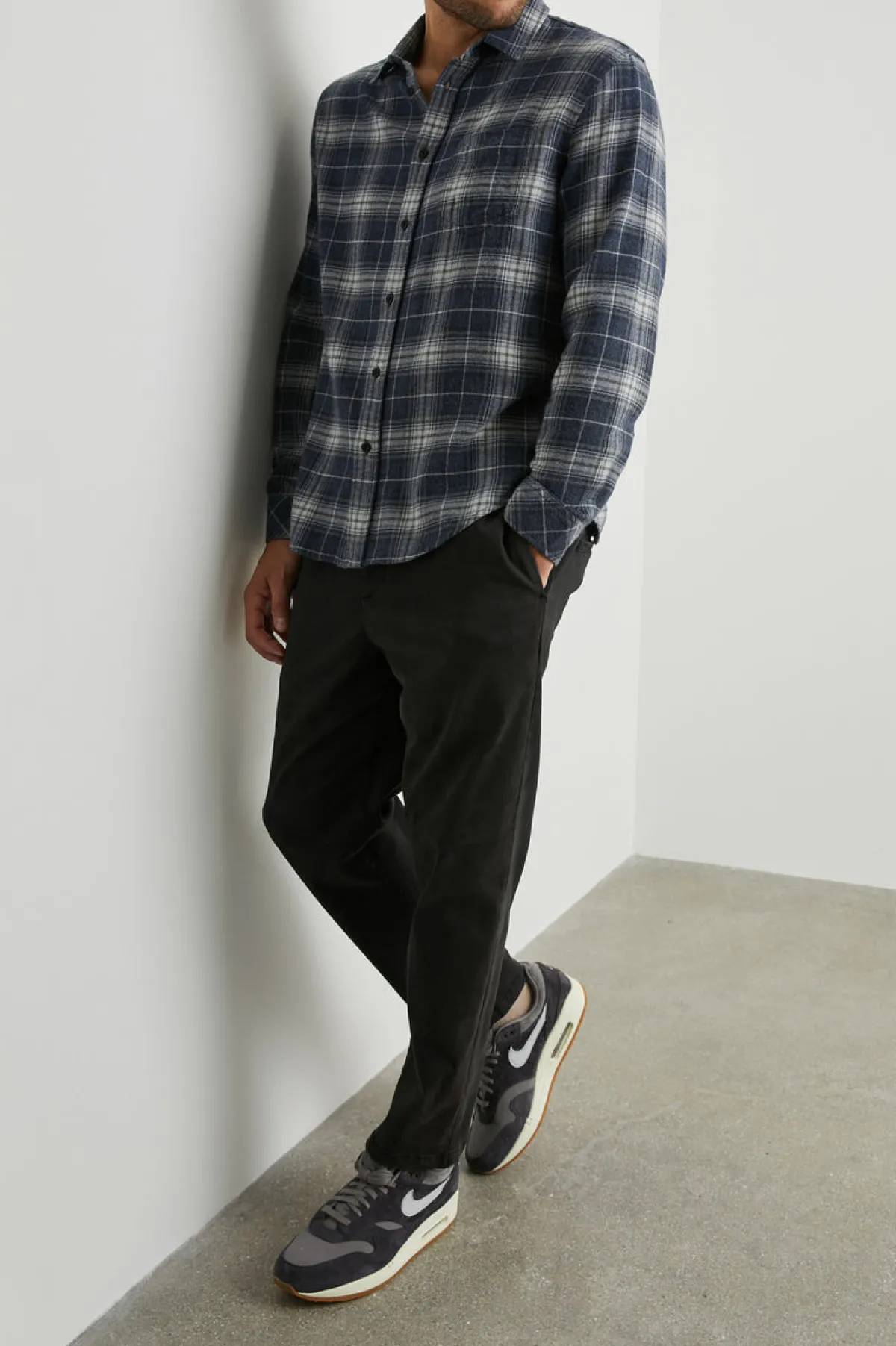 LENNOX SHIRT - SHADOW ETHER MELANGE|Rails Flash Sale