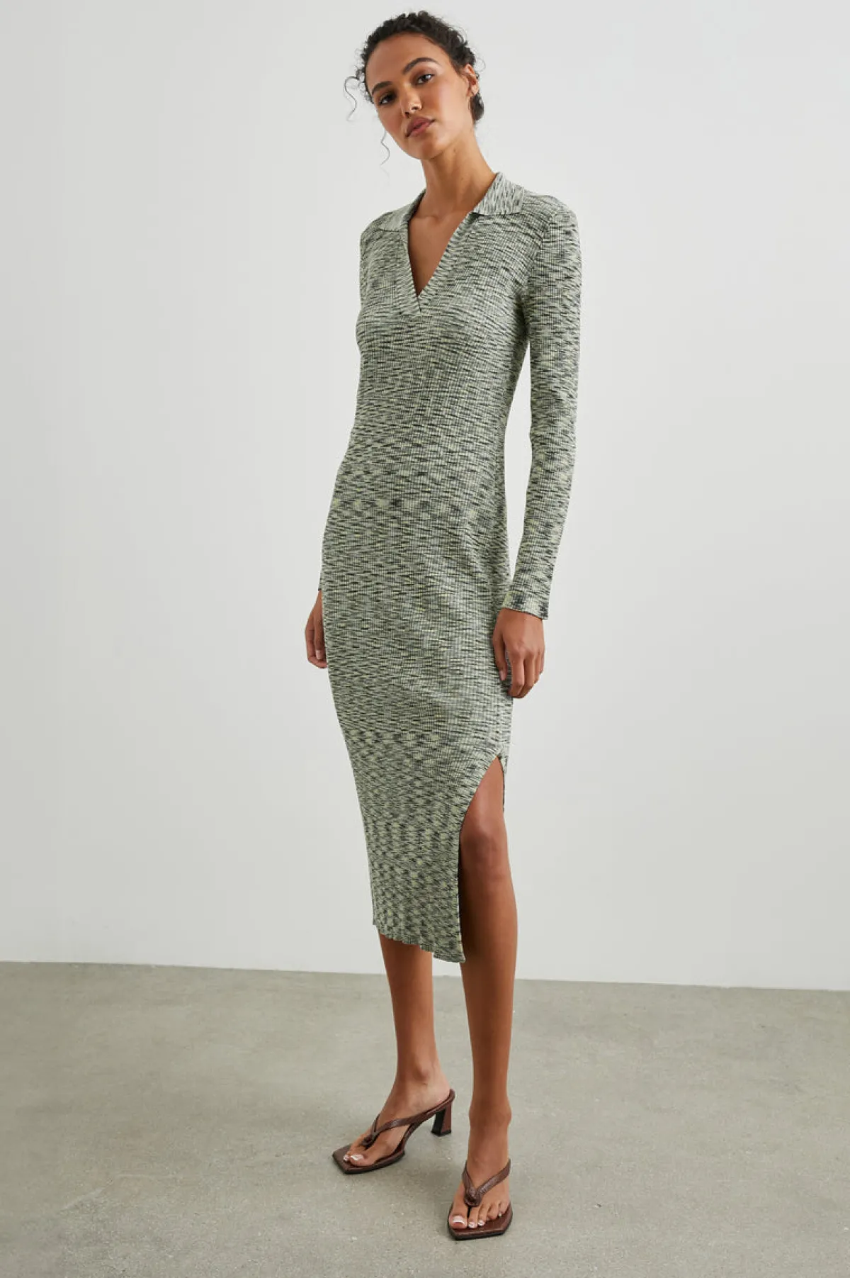 LUCIANA DRESS - MINT NAVY SPACE DYE|Rails Flash Sale