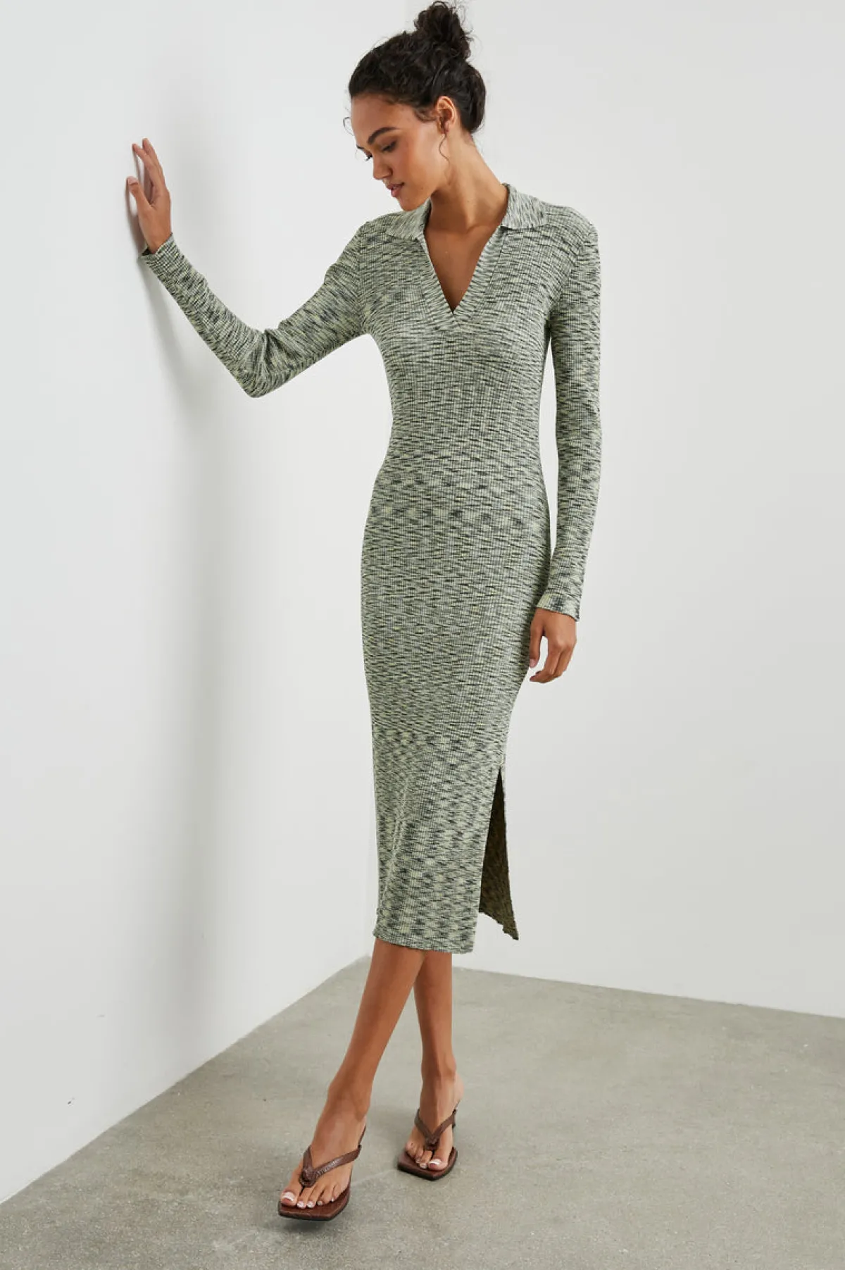 LUCIANA DRESS - MINT NAVY SPACE DYE|Rails Flash Sale