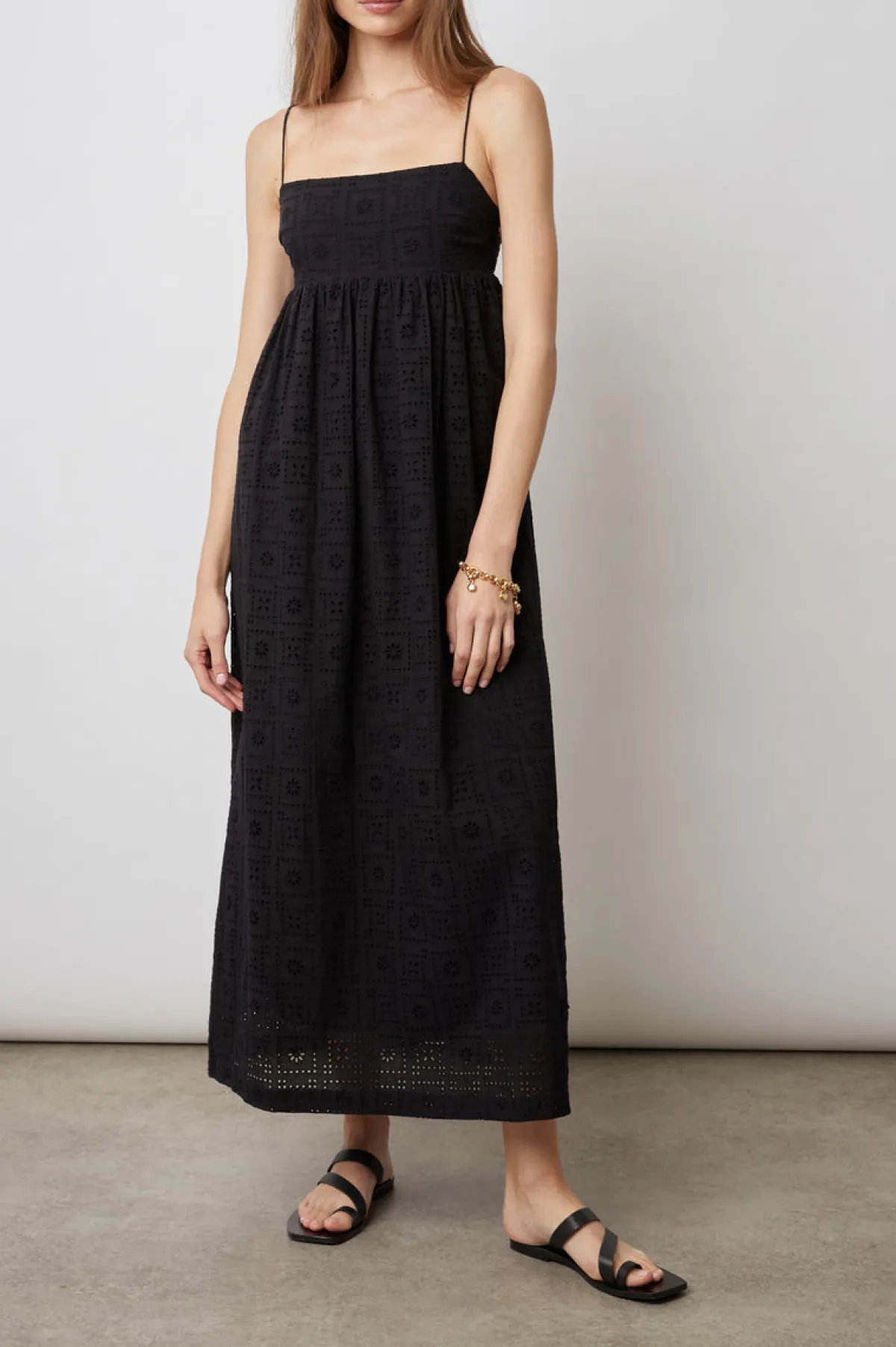 LUCILLE DRESS - BLACK SEA EYELET|Rails Fashion