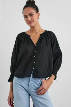 MARIAH TOP - TRUE BLACK|Rails Best