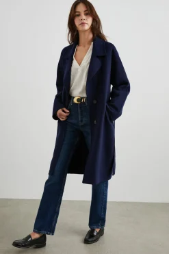 MARTA COAT - NAVY|Rails Hot