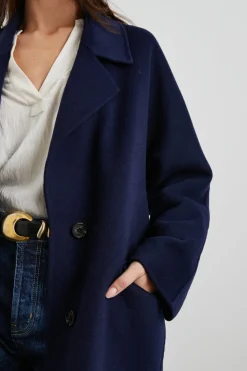 MARTA COAT - NAVY|Rails Hot