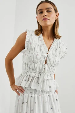 MARTINE TOP - LILAC ROSES|Rails Clearance