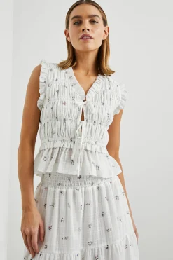 MARTINE TOP - LILAC ROSES|Rails Clearance