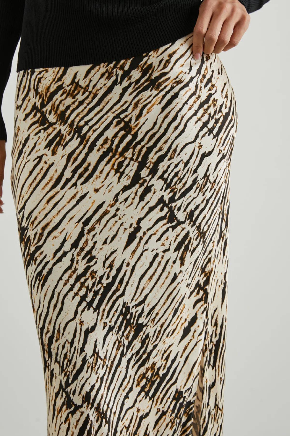 MAYA SKIRT - NEUTRAL IKAT|Rails Best