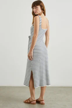 MEG DRESS - IVORY NAVY STRIPE|Rails Sale