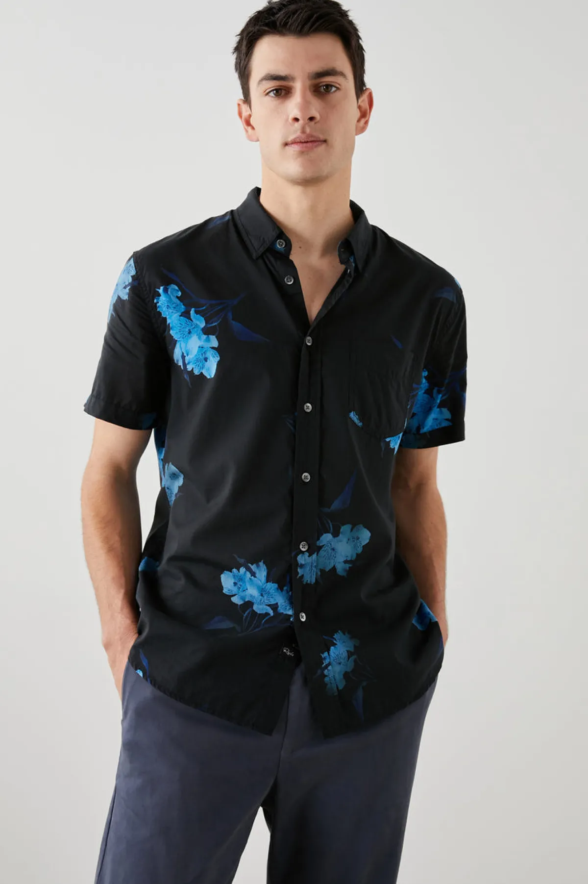 MONACO SHIRT - SURREAL FLOWER ONYX|Rails Cheap