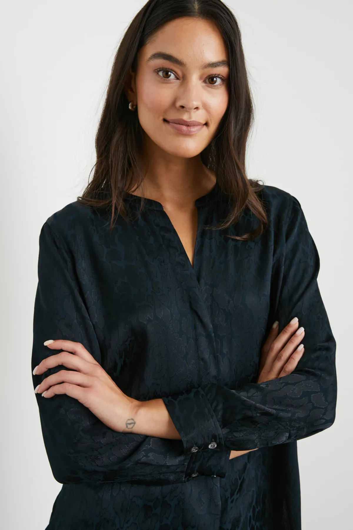 PEARL TOP - ONYX LEOPARD|Rails Discount