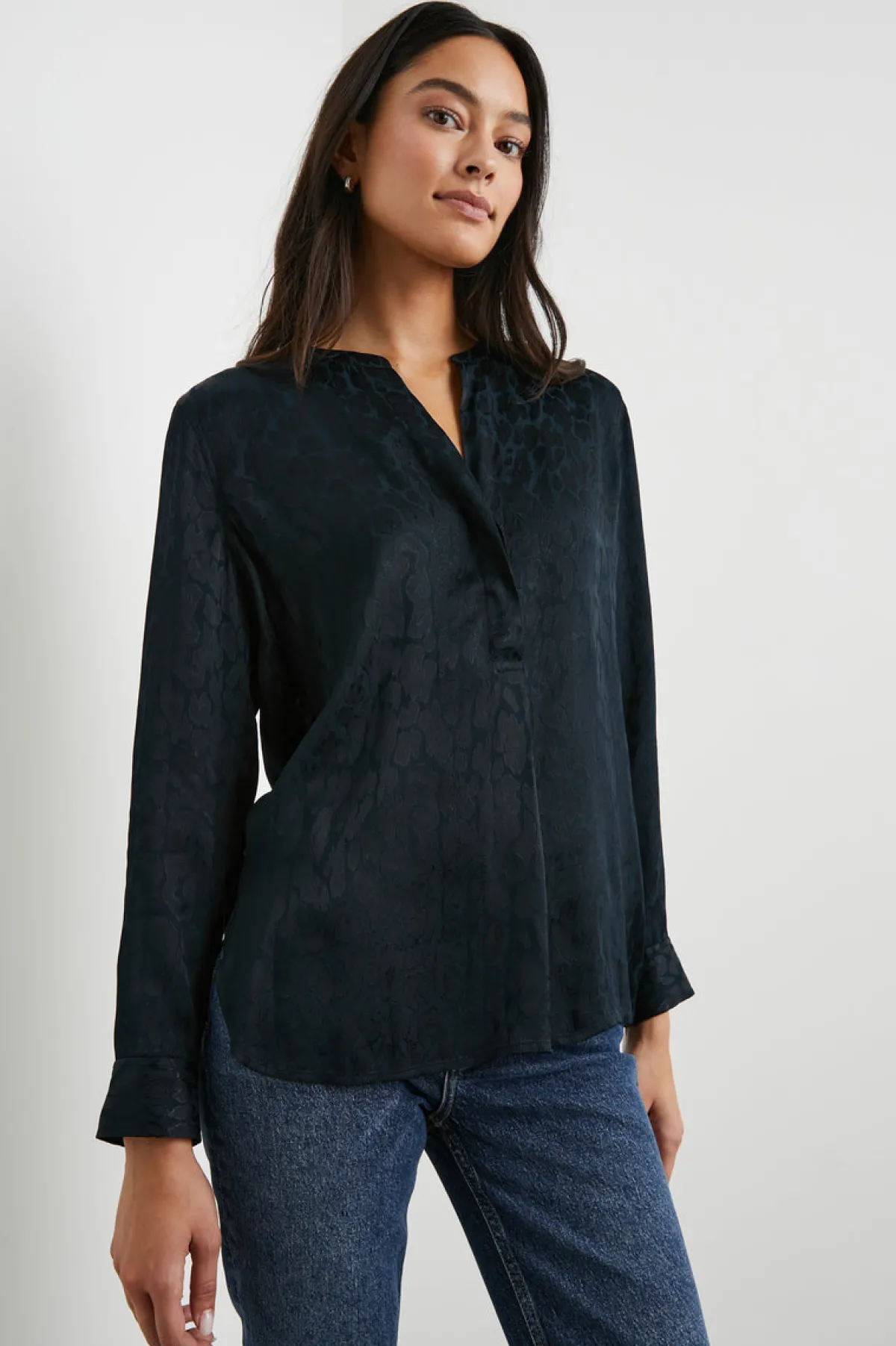 PEARL TOP - ONYX LEOPARD|Rails Discount